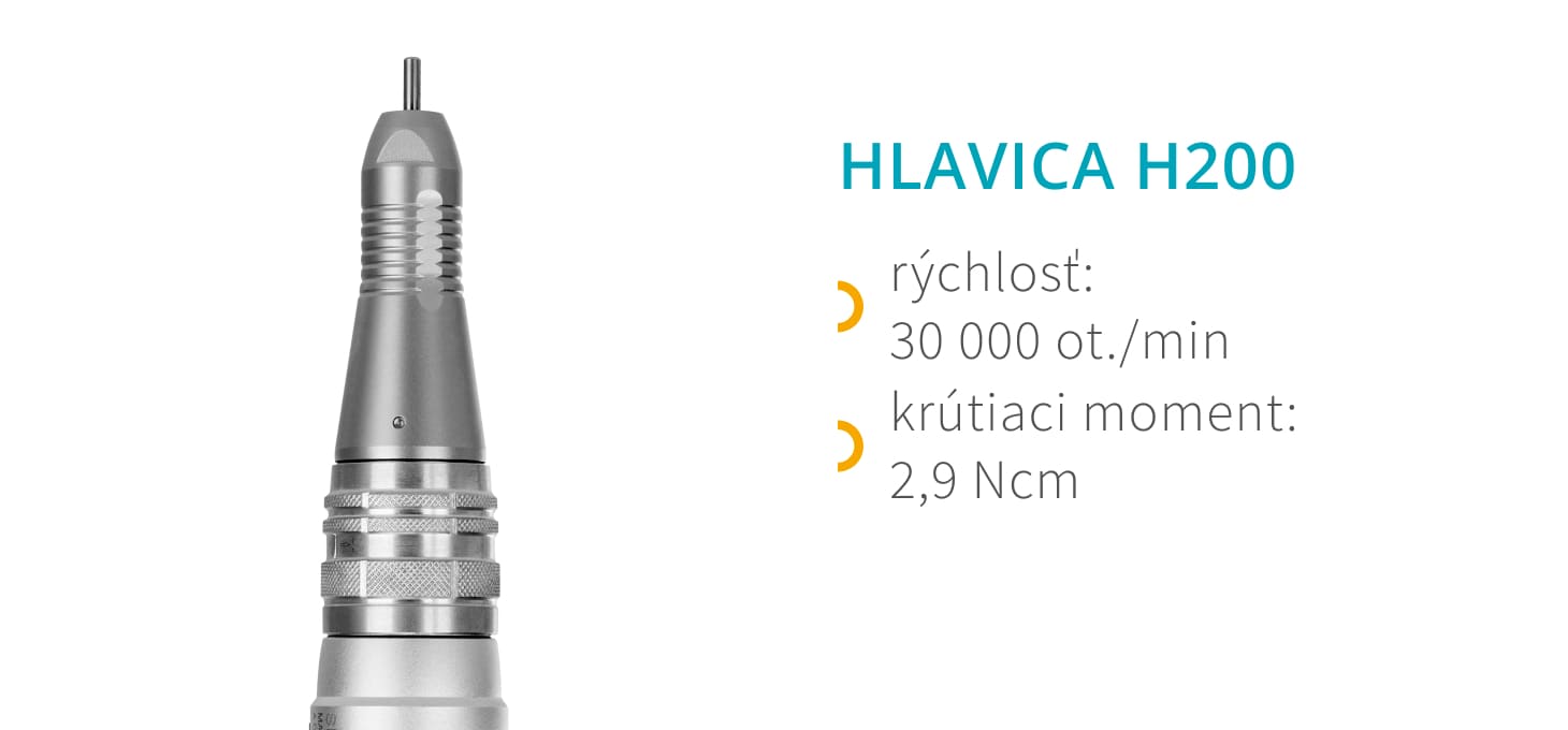 Hlava H200 ergonomický tvar